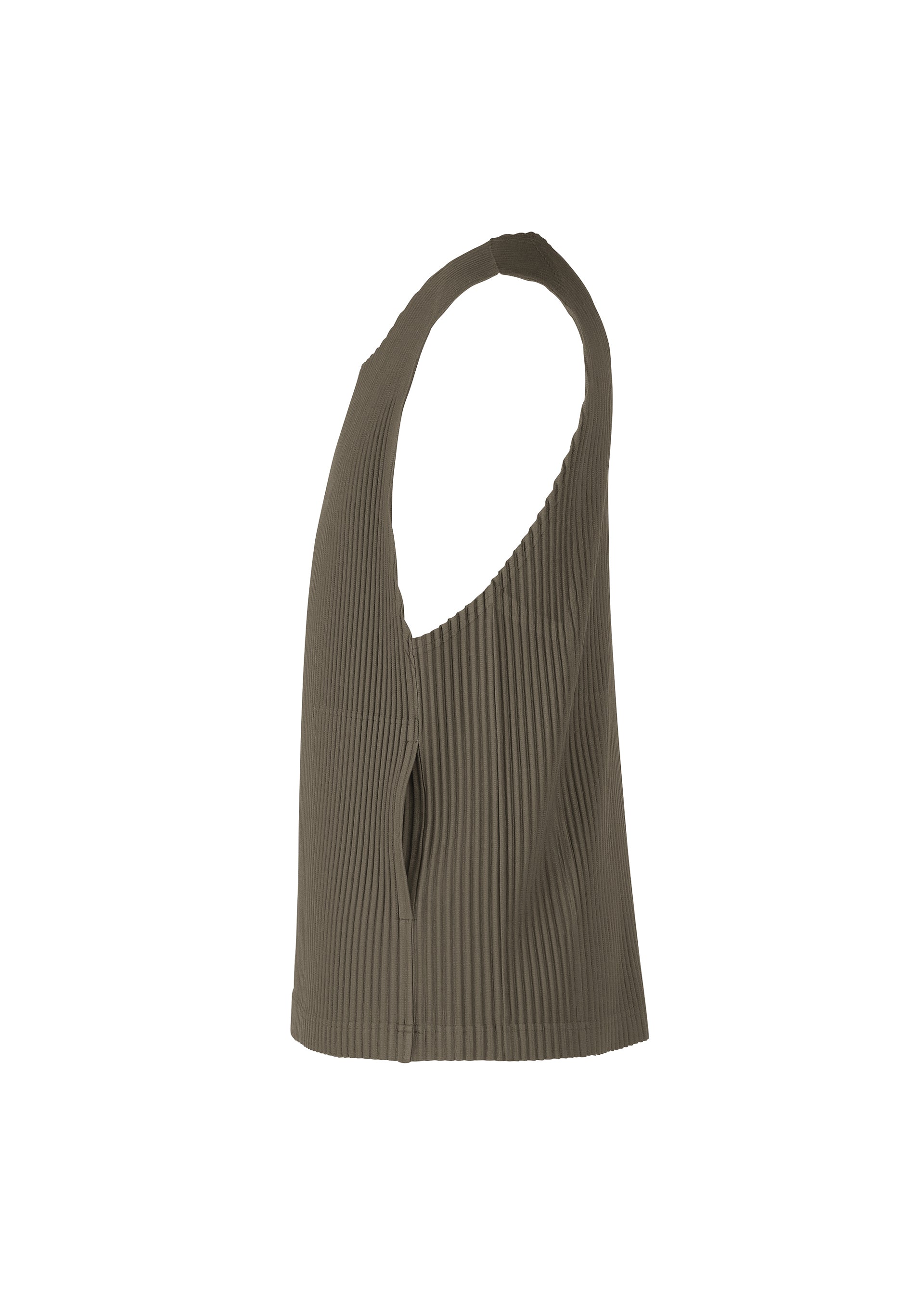 A detail shot of the HOMME PLISSÉ ISSEY MIYAKE TAILORED PLEATS 2 clothing.