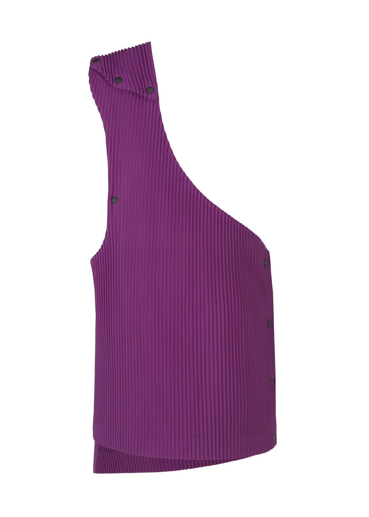 A detail shot of the HOMME PLISSÉ ISSEY MIYAKE STONE CLOUD vest.