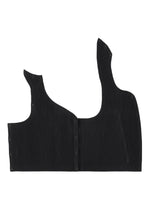 A detail shot of the HOMME PLISSÉ ISSEY MIYAKE STONE CLOUD vest.