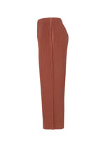 A detail shot of the HOMME PLISSÉ ISSEY MIYAKE MONTHLY COLORS AUGUST trousers.