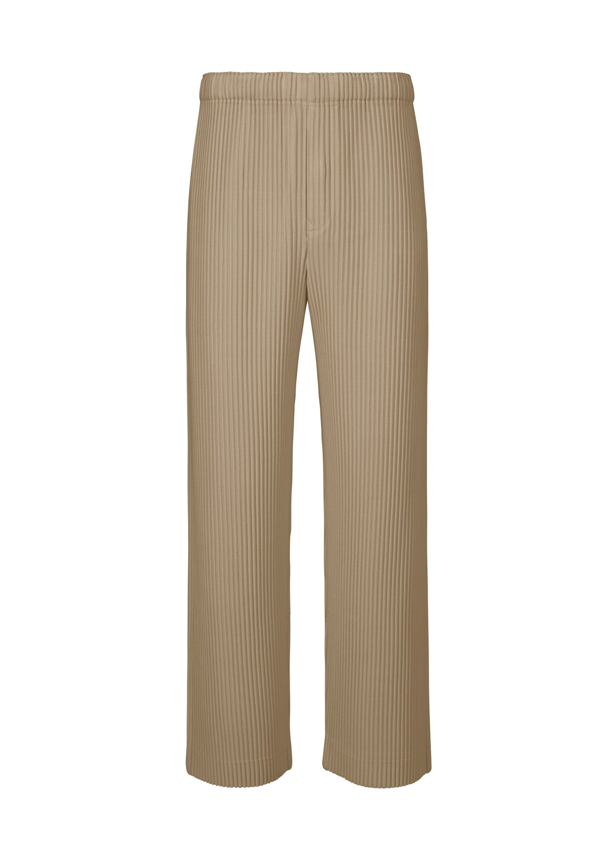 A product shot of the HOMME PLISSÉ ISSEY MIYAKE MONTHLY COLORS SEPTEMBER trousers in riverside grey (16).