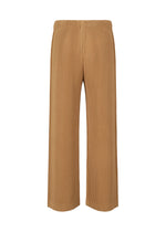 A detail shot of the HOMME PLISSÉ ISSEY MIYAKE MONTHLY COLORS OCTOBER trousers.