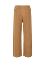 A detail shot of the HOMME PLISSÉ ISSEY MIYAKE MONTHLY COLORS OCTOBER trousers.