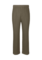 A product shot of the HOMME PLISSÉ ISSEY MIYAKE MONTHLY COLORS NOVEMBER trousers in mudstone grey (17).