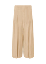 A product shot of the HOMME PLISSÉ ISSEY MIYAKE MONTHLY COLORS DECEMBER clothing in ammonite beige (42).