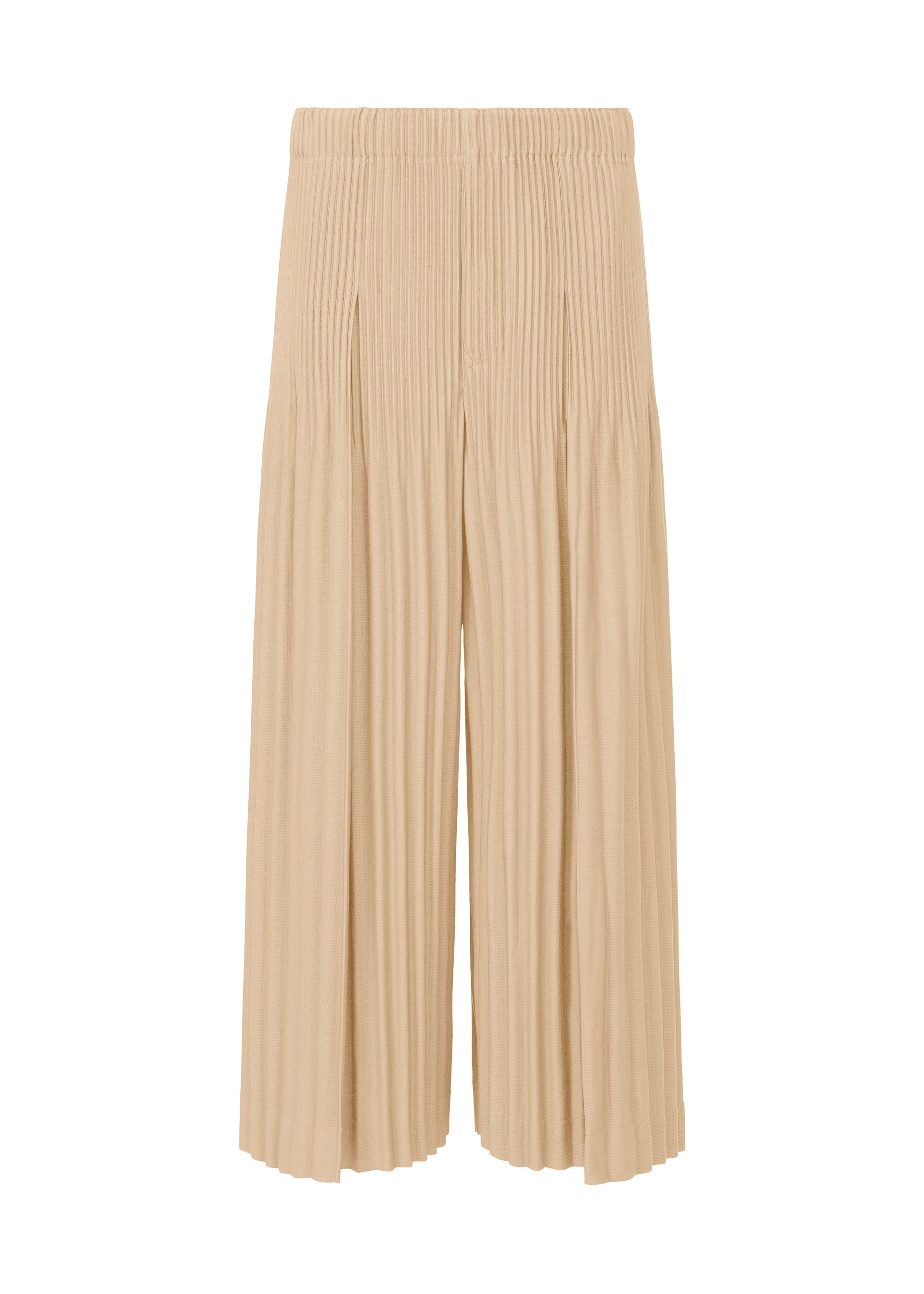A product shot of the HOMME PLISSÉ ISSEY MIYAKE MONTHLY COLORS DECEMBER clothing in ammonite beige (42).