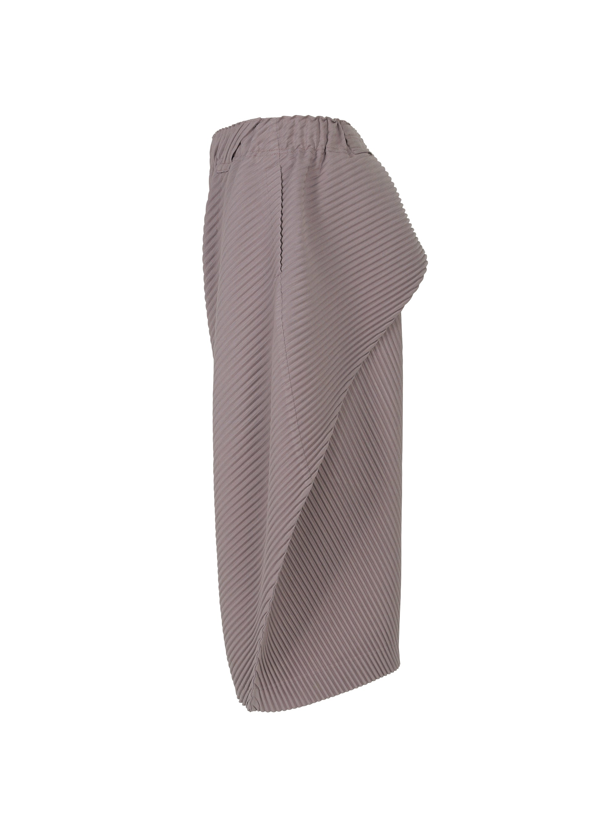 A detail shot of the HOMME PLISSÉ ISSEY MIYAKE PLEATS BOTTOMS 1 trousers.