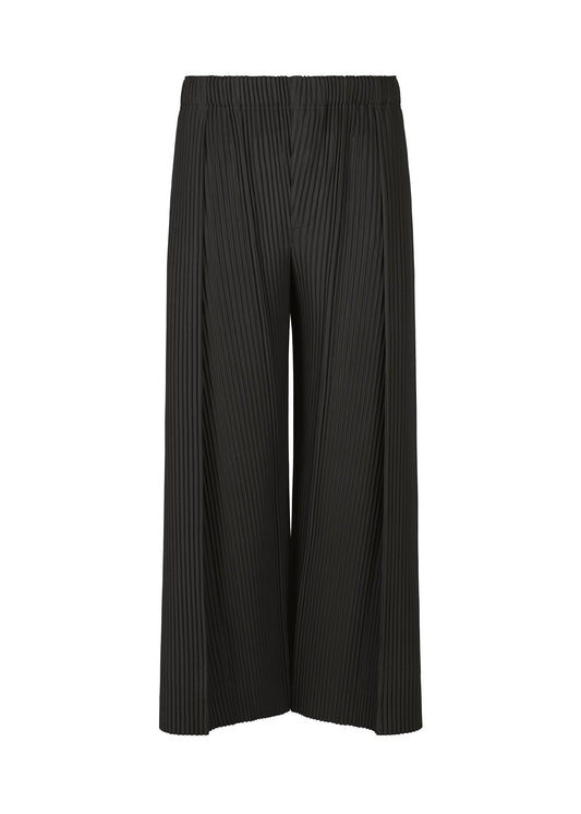 A product shot of the HOMME PLISSÉ ISSEY MIYAKE PLEATS BOTTOMS 2 clothing in black (15).