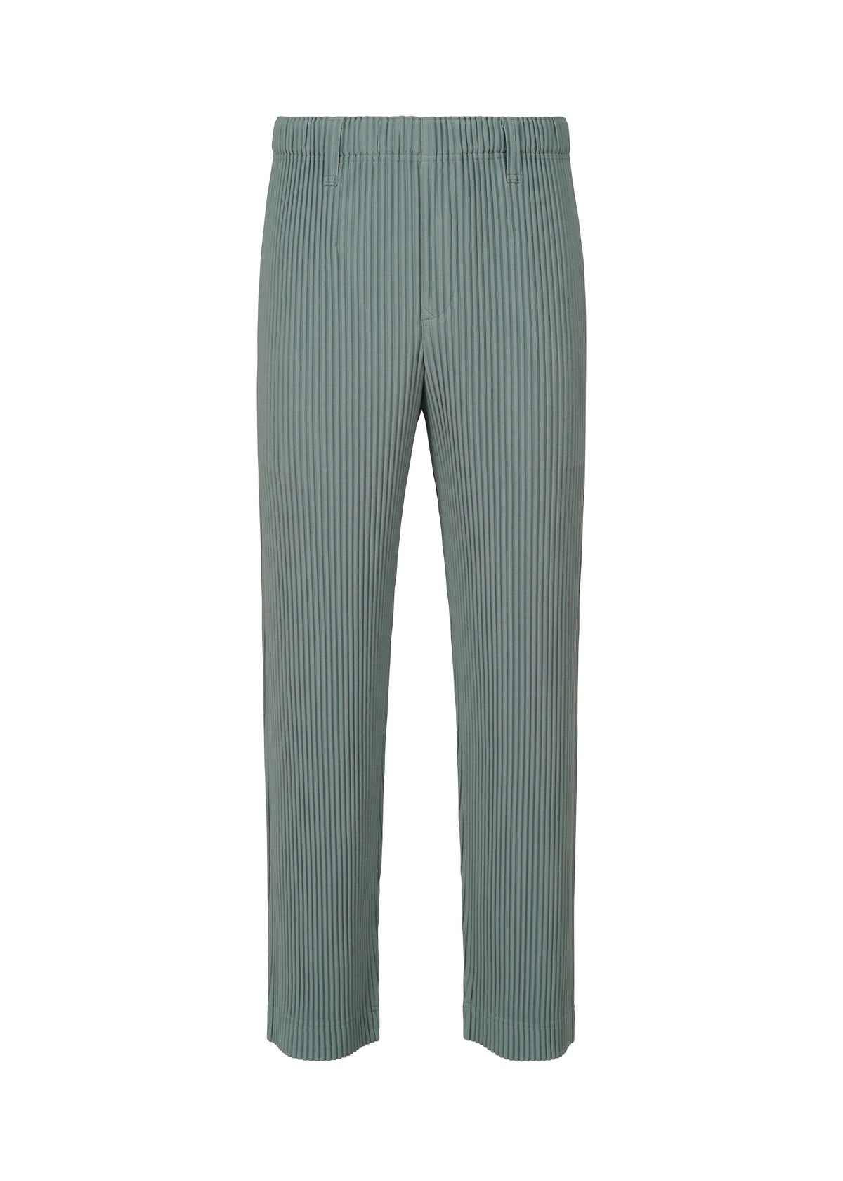 A product shot of the HOMME PLISSÉ ISSEY MIYAKE TAILORED PLEATS 1 trousers in slate blue (71).