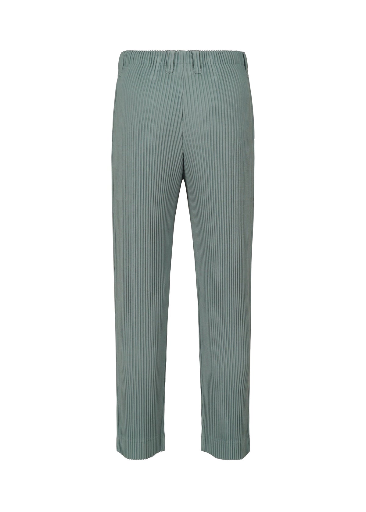 A detail shot of the HOMME PLISSÉ ISSEY MIYAKE TAILORED PLEATS 1 trousers.