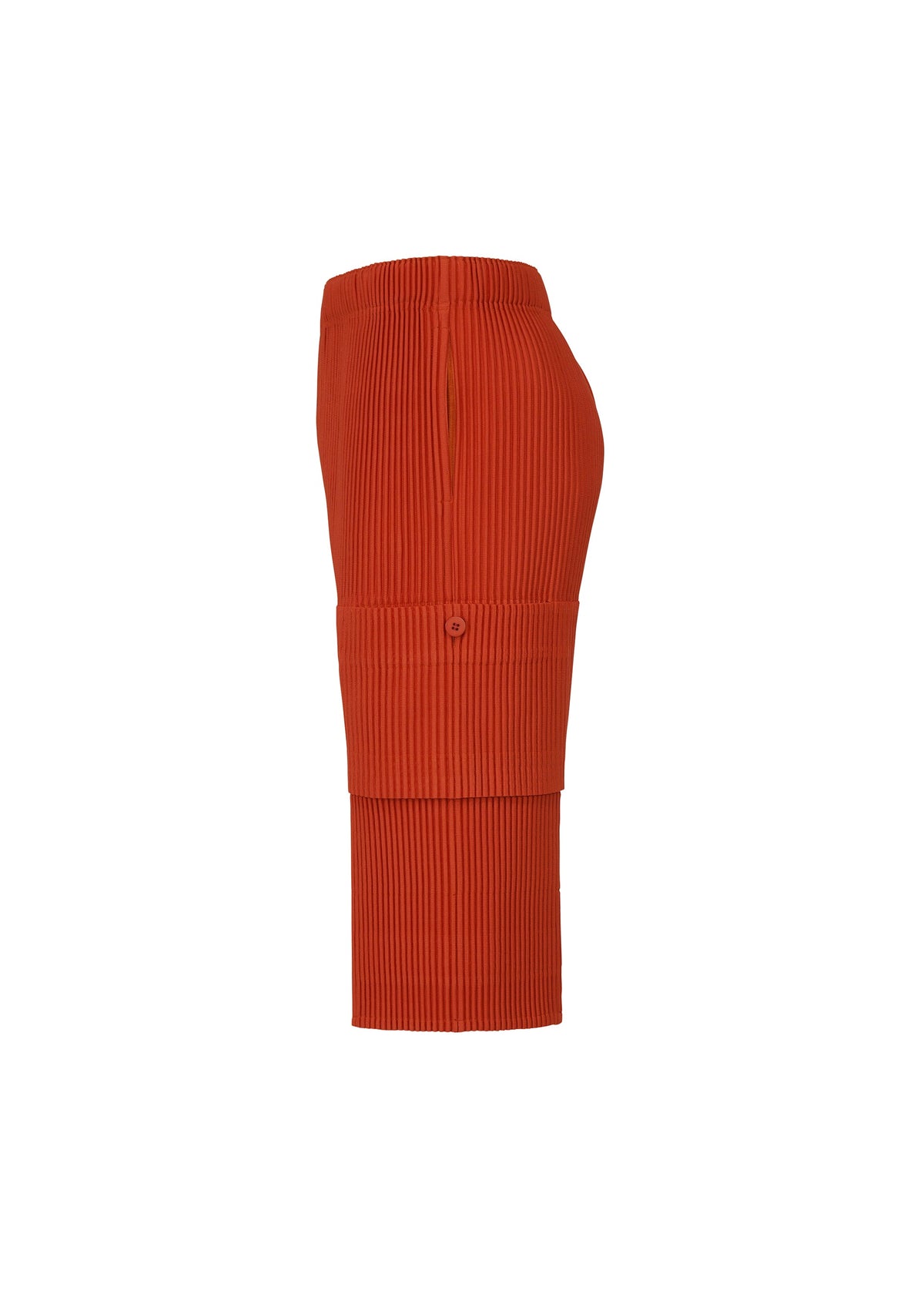 A detail shot of the HOMME PLISSÉ ISSEY MIYAKE MULTI POCKET trousers.
