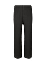 A product shot of the HOMME PLISSÉ ISSEY MIYAKE WICKERWORK MESH trousers in black (15).