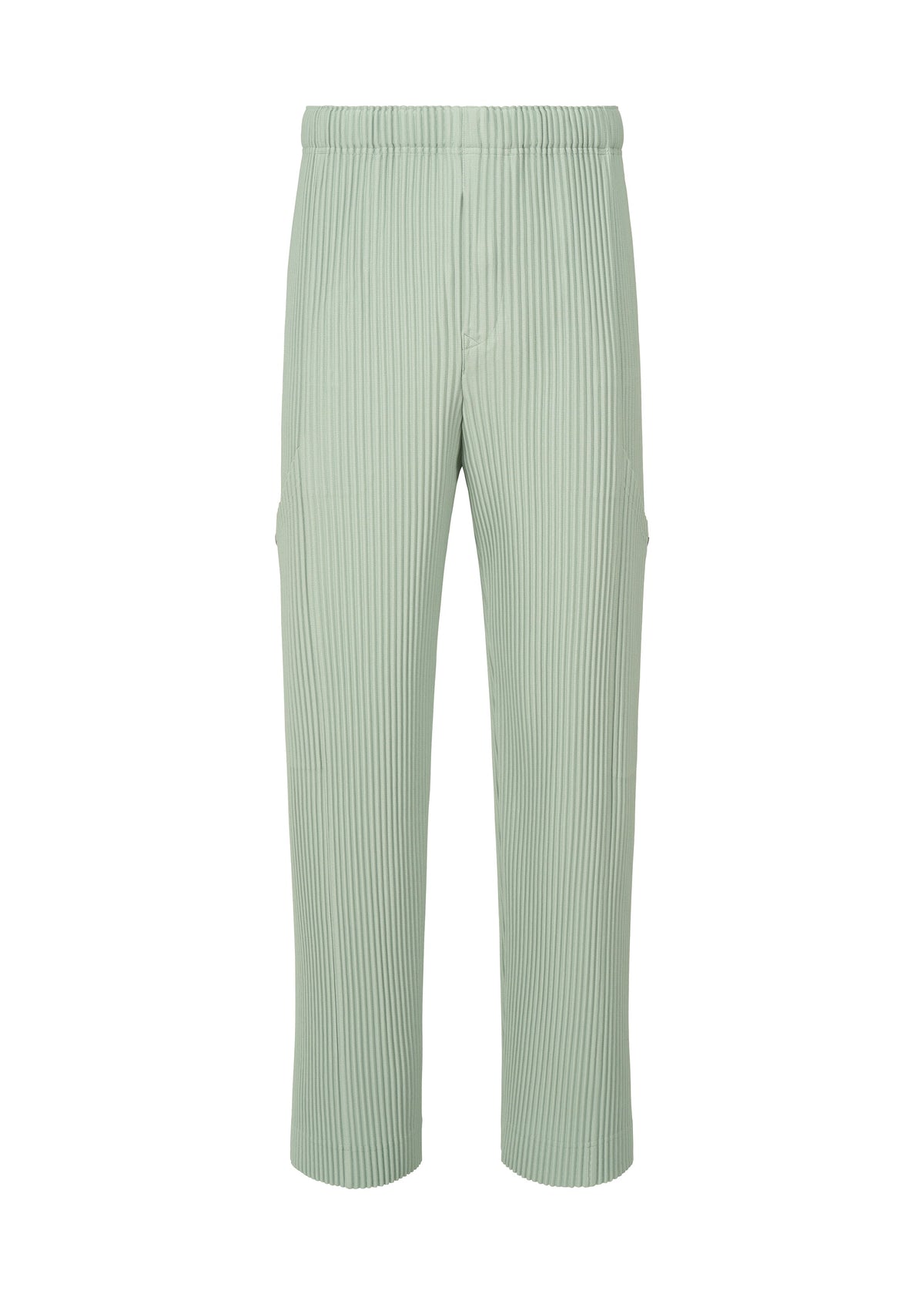 A product shot of the HOMME PLISSÉ ISSEY MIYAKE QUARRY trousers in sericite blue (70).