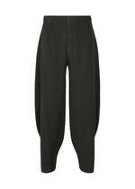 A product shot of the HOMME PLISSÉ ISSEY MIYAKE ANGULAR STONE trousers in coke grey (13).