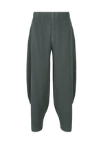 A product shot of the HOMME PLISSÉ ISSEY MIYAKE ANGULAR STONE trousers in chert blue (74).