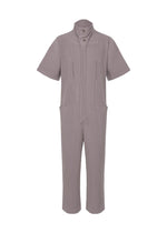 A product shot of the HOMME PLISSÉ ISSEY MIYAKE PLEATS BOTTOMS 1 jumpsuit in burnt purple (85).
