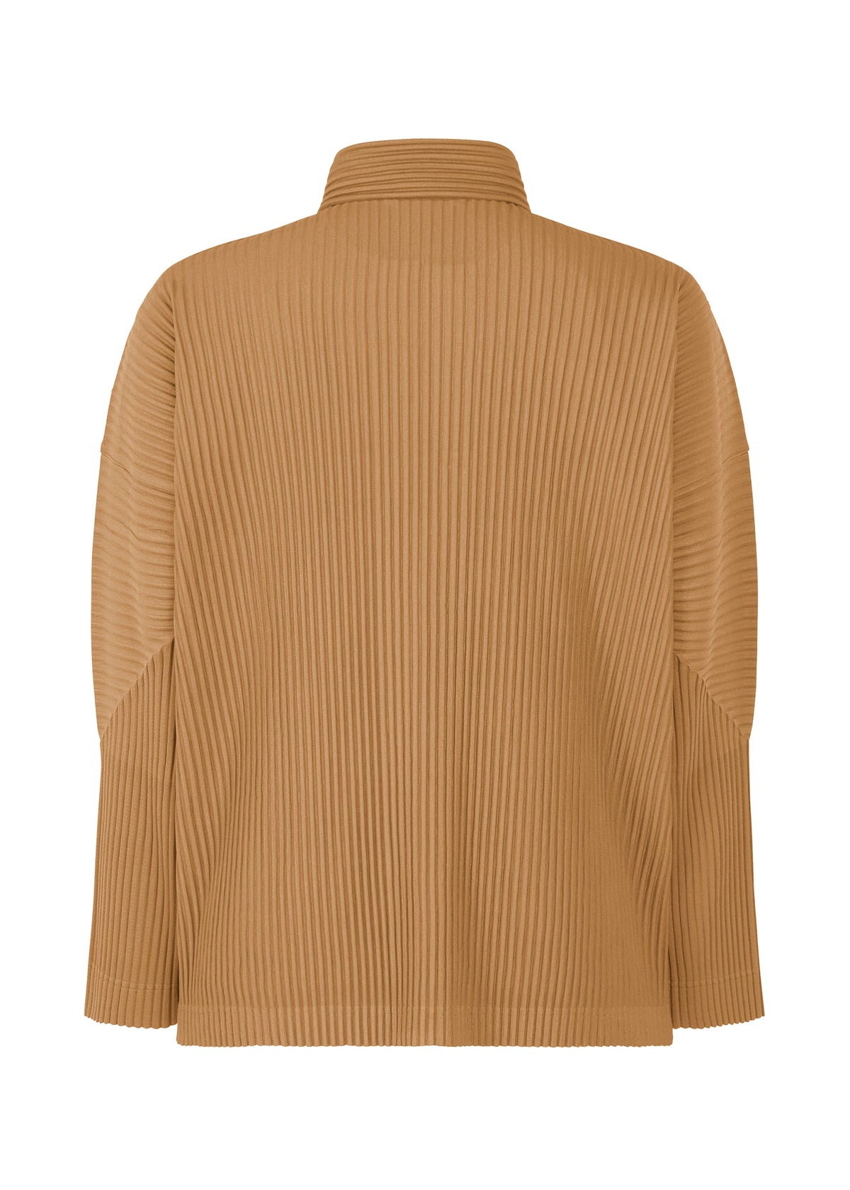 A detail shot of the HOMME PLISSÉ ISSEY MIYAKE MONTHLY COLORS OCTOBER shirt.