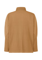A detail shot of the HOMME PLISSÉ ISSEY MIYAKE MONTHLY COLORS OCTOBER shirt.