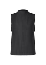 A product shot of the HOMME PLISSÉ ISSEY MIYAKE MONTHLY COLORS JULY top in black.