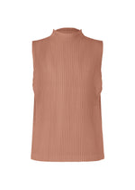 A product shot of the HOMME PLISSÉ ISSEY MIYAKE MONTHLY COLORS JULY top in vanadinite red.