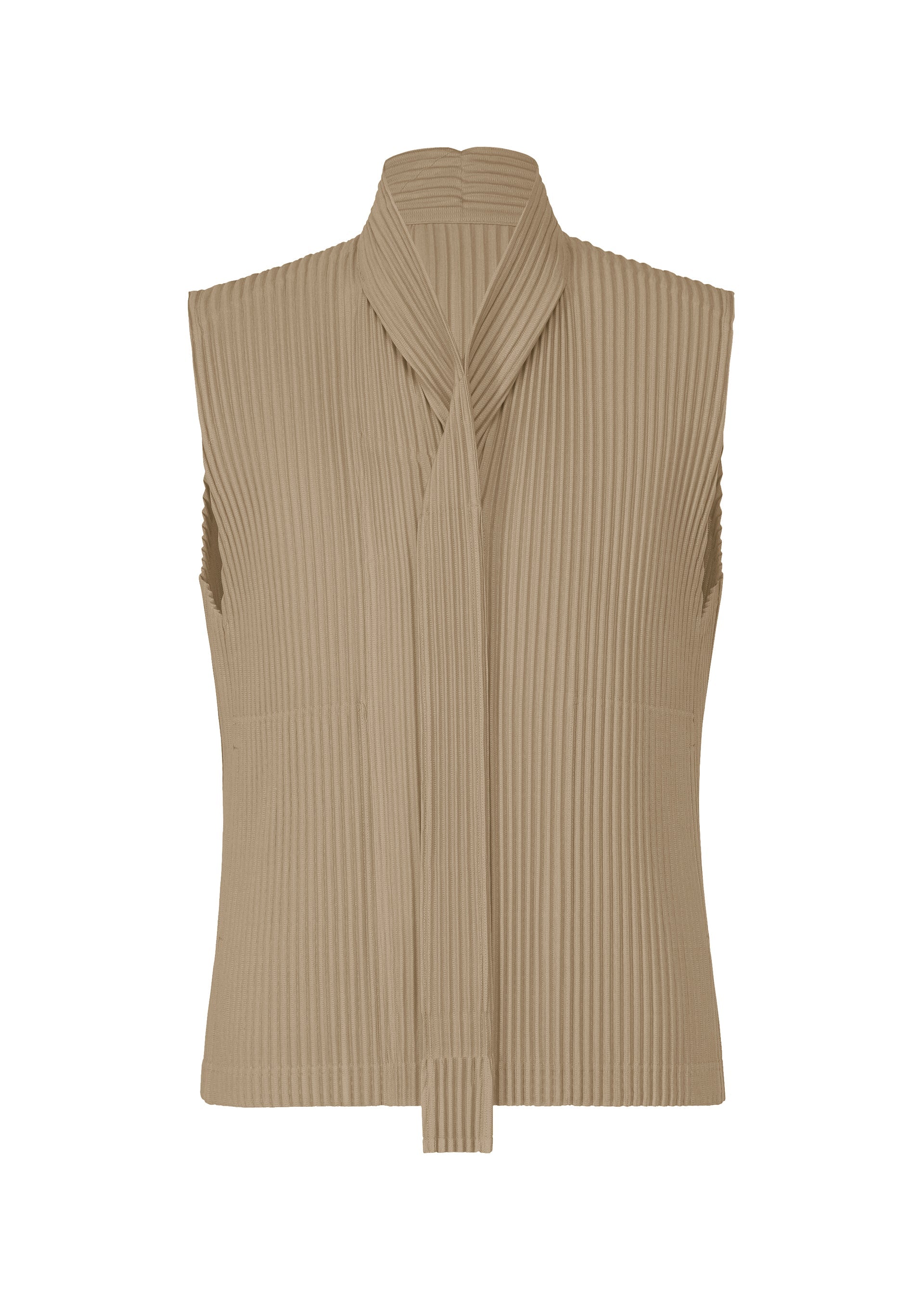 A product shot of the HOMME PLISSÉ ISSEY MIYAKE MONTHLY COLORS SEPTEMBER top in riverside grey (16).