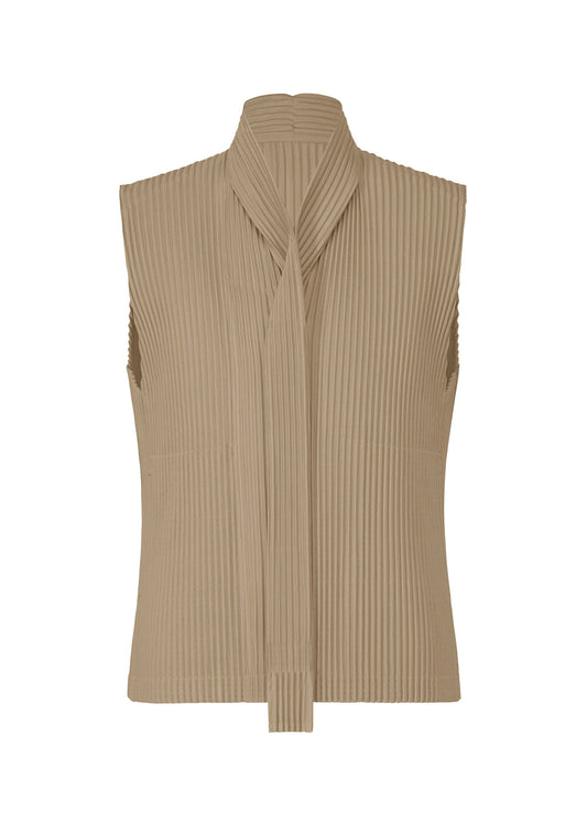 A product shot of the HOMME PLISSÉ ISSEY MIYAKE MONTHLY COLORS SEPTEMBER top in riverside grey (16).
