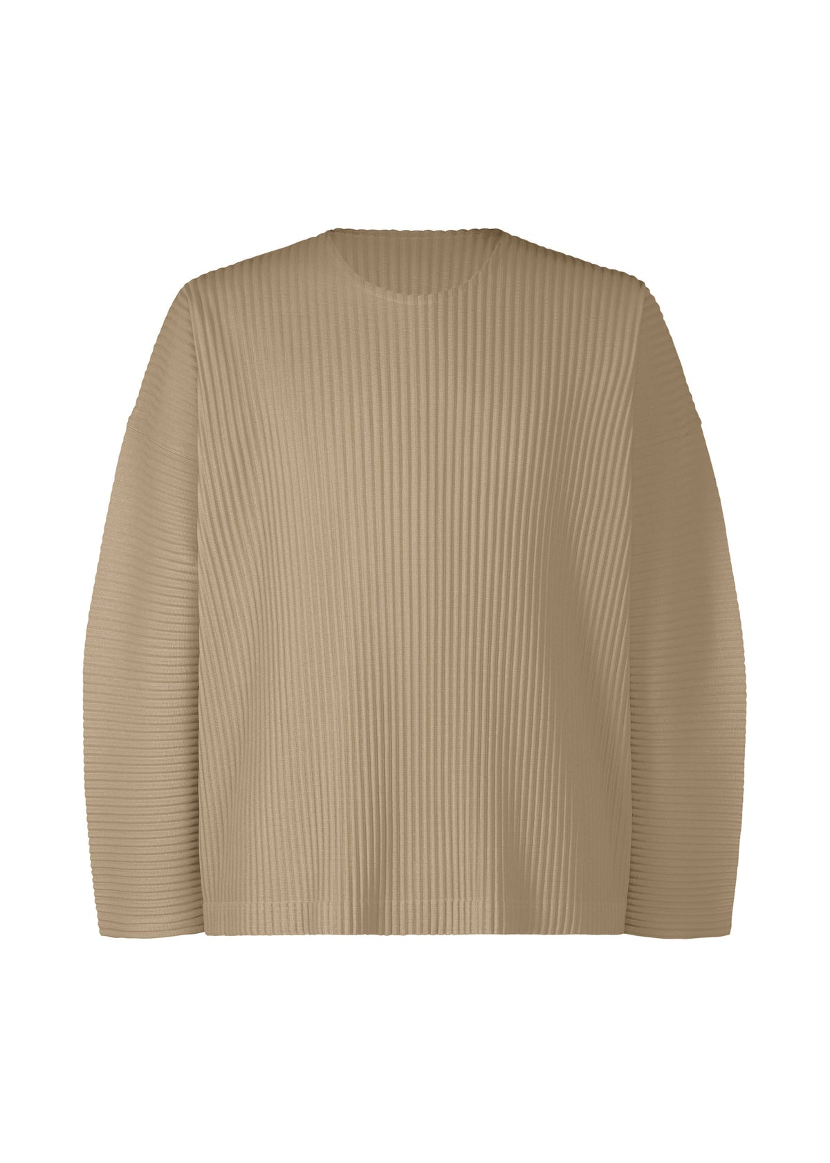 A product shot of the HOMME PLISSÉ ISSEY MIYAKE MONTHLY COLORS SEPTEMBER top in riverside grey (16).