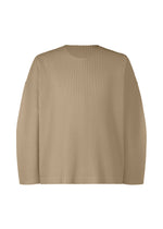 A product shot of the HOMME PLISSÉ ISSEY MIYAKE MONTHLY COLORS SEPTEMBER top in riverside grey (16).