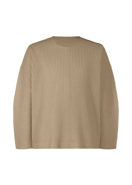 A product shot of the HOMME PLISSÉ ISSEY MIYAKE MONTHLY COLORS SEPTEMBER top in riverside grey (16).