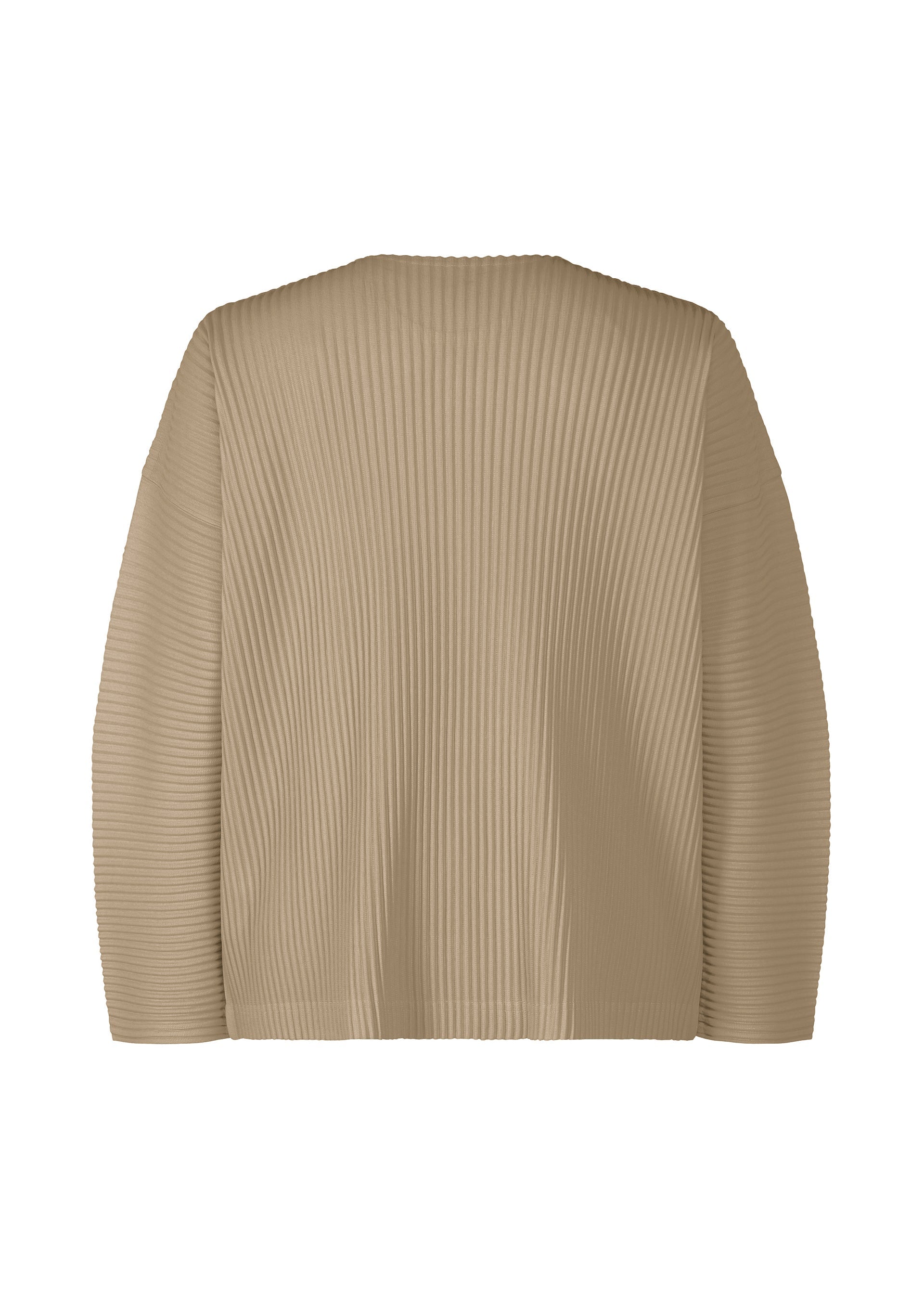 A detail shot of the HOMME PLISSÉ ISSEY MIYAKE MONTHLY COLORS SEPTEMBER top.