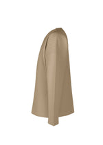 A detail shot of the HOMME PLISSÉ ISSEY MIYAKE MONTHLY COLORS SEPTEMBER top.