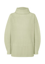 A product shot of the HOMME PLISSÉ ISSEY MIYAKE MONTHLY COLORS OCTOBER top in wavellite green (61).