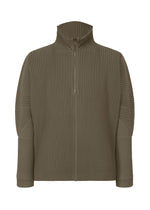 A product shot of the HOMME PLISSÉ ISSEY MIYAKE MONTHLY COLORS NOVEMBER top in mudstone grey (17).
