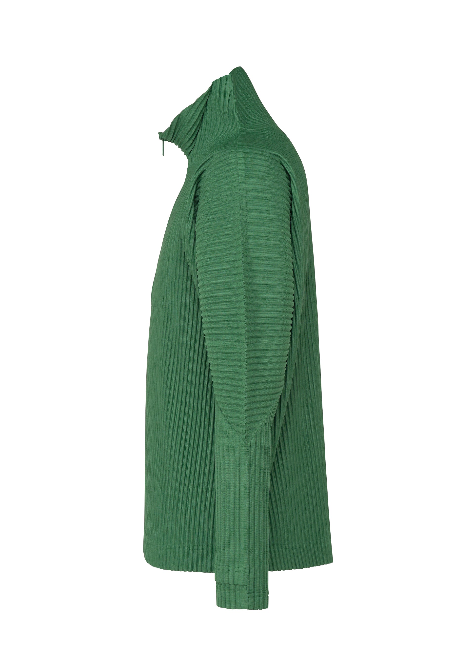 A detail shot of the HOMME PLISSÉ ISSEY MIYAKE MONTHLY COLORS NOVEMBER top.