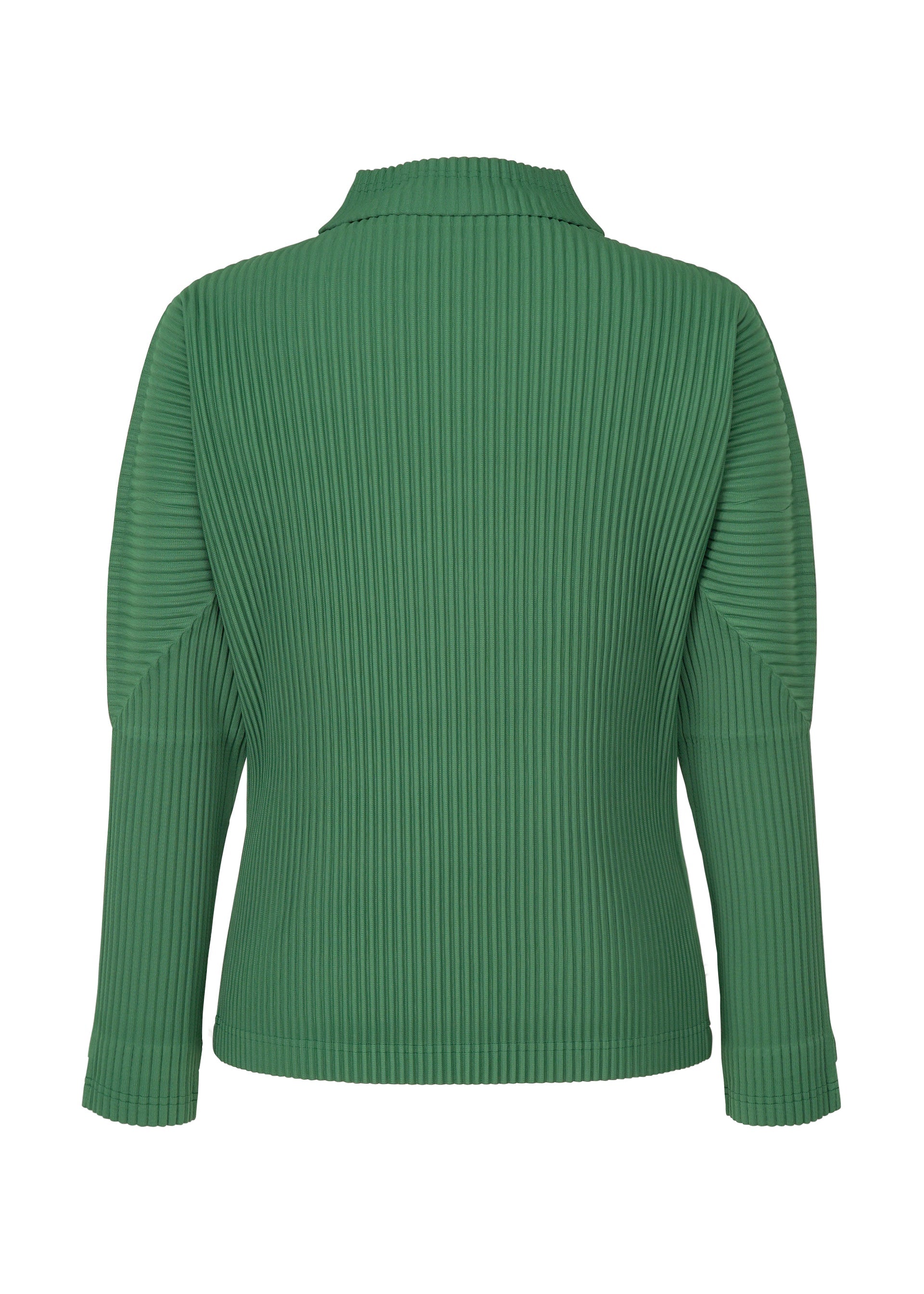 A detail shot of the HOMME PLISSÉ ISSEY MIYAKE MONTHLY COLORS NOVEMBER top.