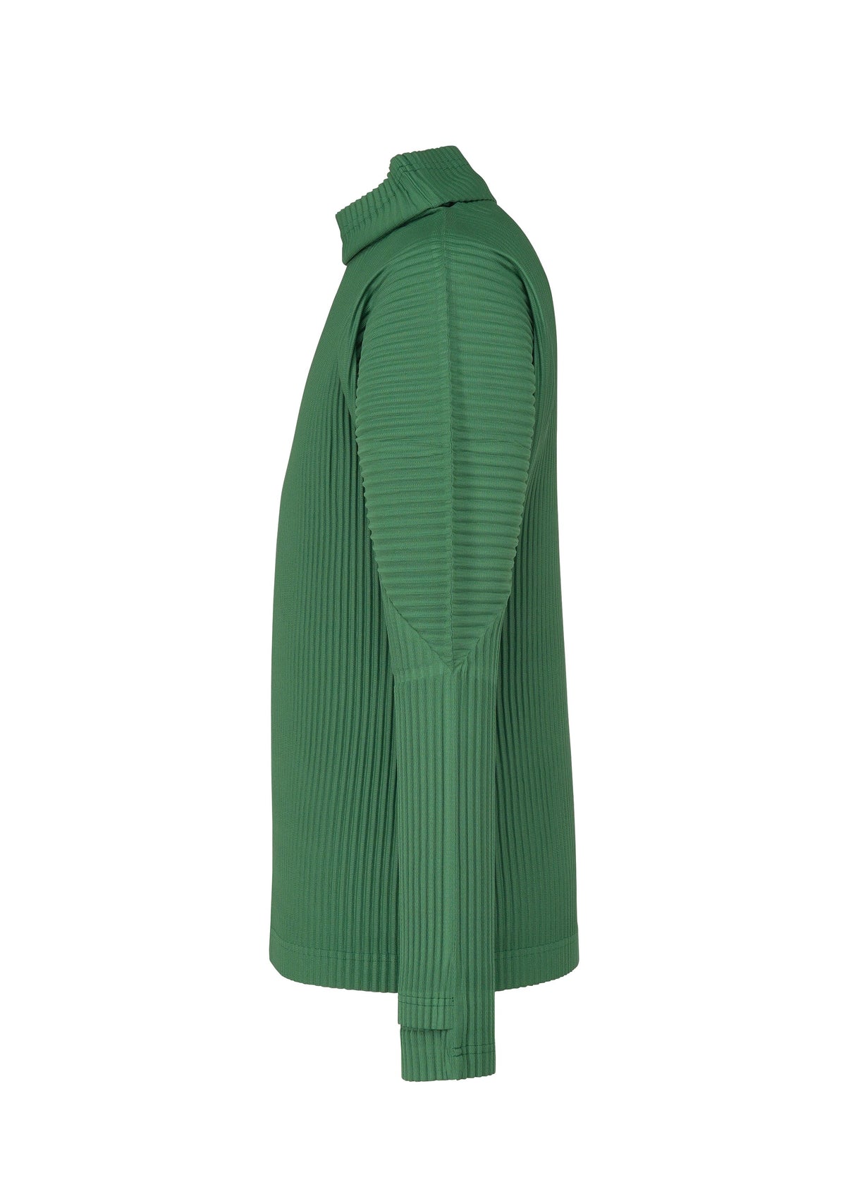 A detail shot of the HOMME PLISSÉ ISSEY MIYAKE MONTHLY COLORS NOVEMBER top.