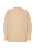 A product shot of the HOMME PLISSÉ ISSEY MIYAKE MONTHLY COLORS DECEMBER clothing in ammonite beige (42).