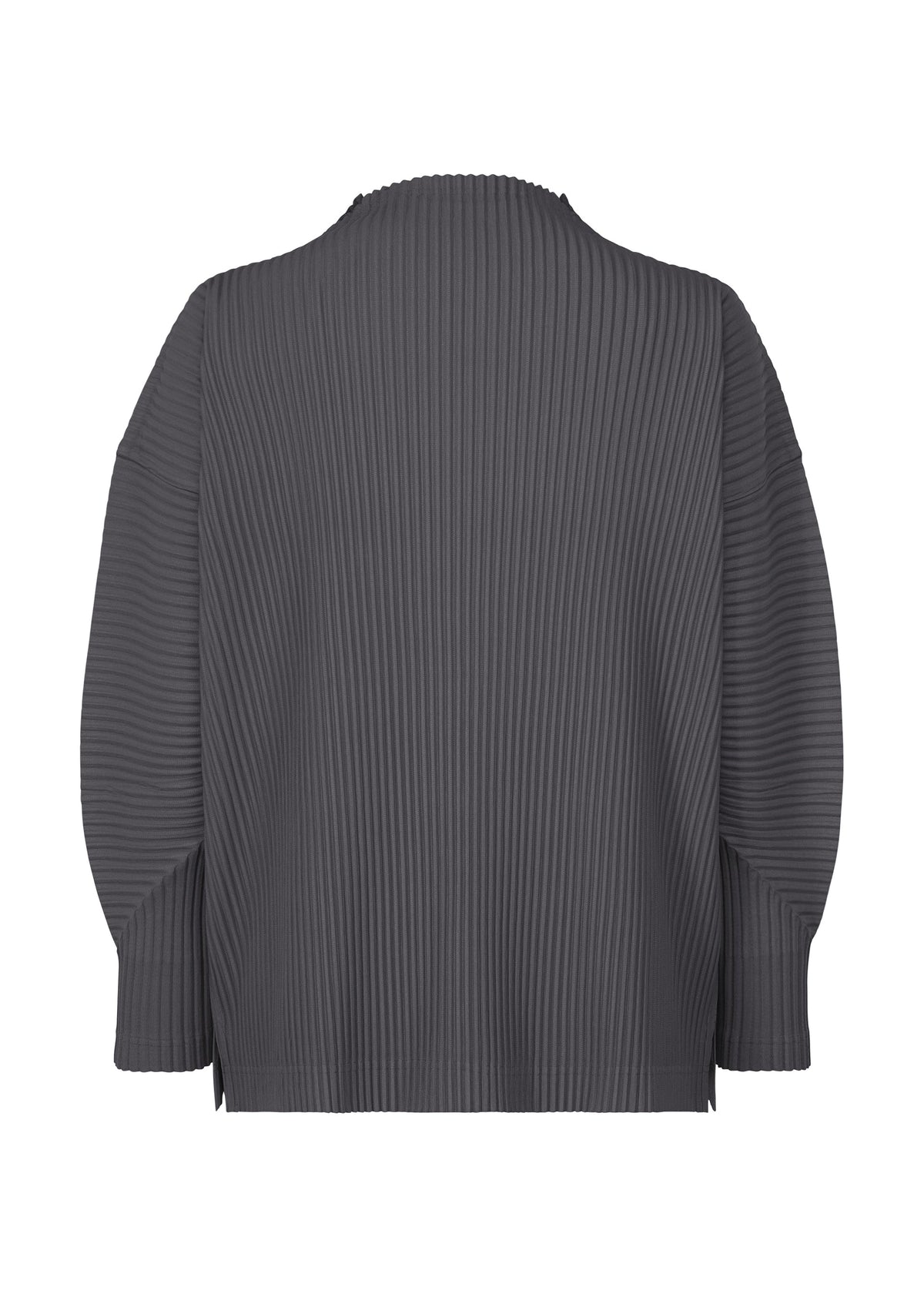 A detail shot of the HOMME PLISSÉ ISSEY MIYAKE MONTHLY COLORS DECEMBER clothing.