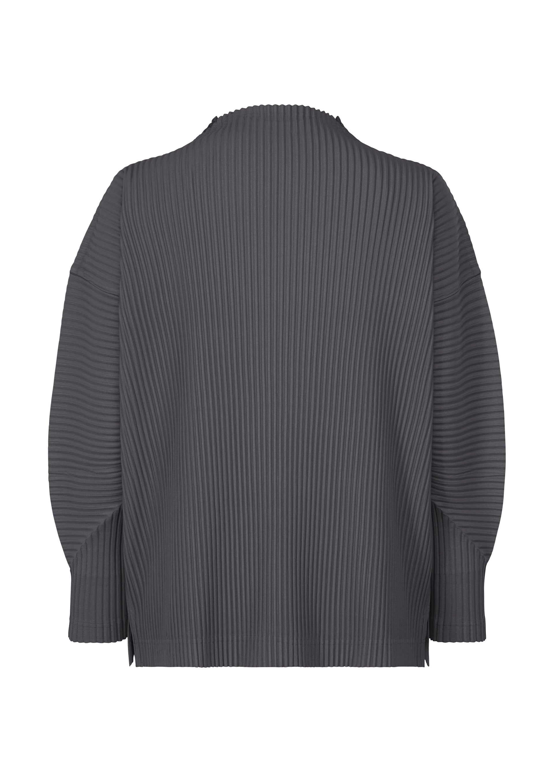 A detail shot of the HOMME PLISSÉ ISSEY MIYAKE MONTHLY COLORS DECEMBER clothing.