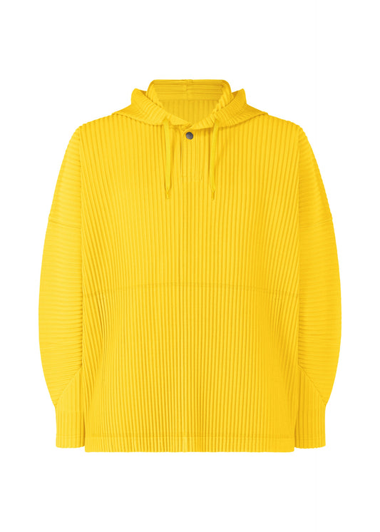 A product shot of the HOMME PLISSÉ ISSEY MIYAKE COLOR PLEATS top in citrine yellow (51).