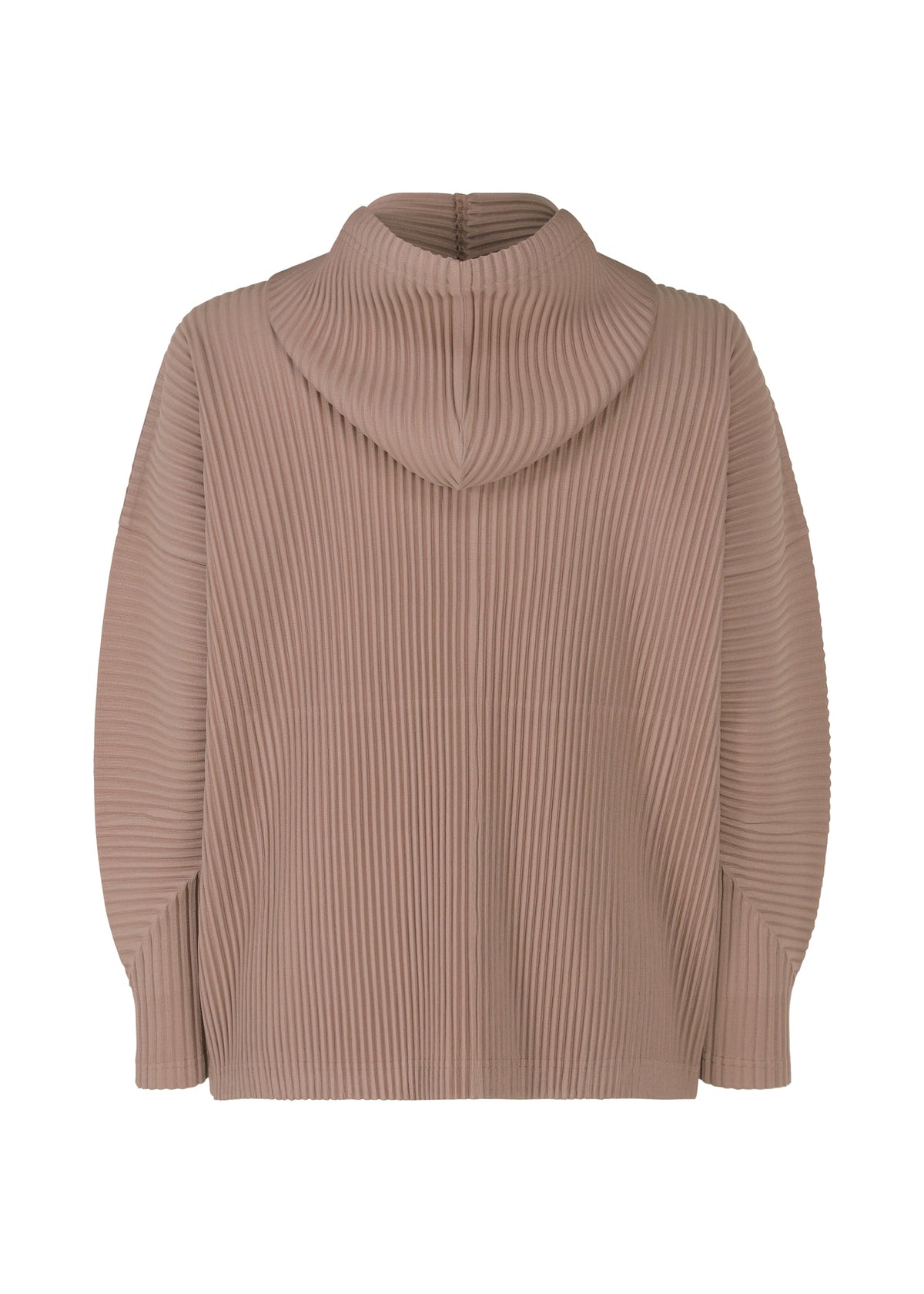 A detail shot of the HOMME PLISSÉ ISSEY MIYAKE COLOR PLEATS top.