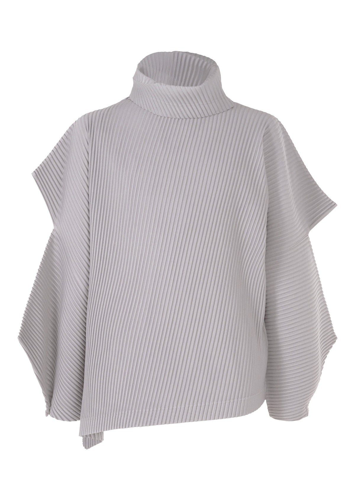 A product shot of the HOMME PLISSÉ ISSEY MIYAKE ANGULAR STONE top in pebble purple (80).