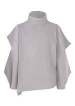 A product shot of the HOMME PLISSÉ ISSEY MIYAKE ANGULAR STONE top in pebble purple (80).