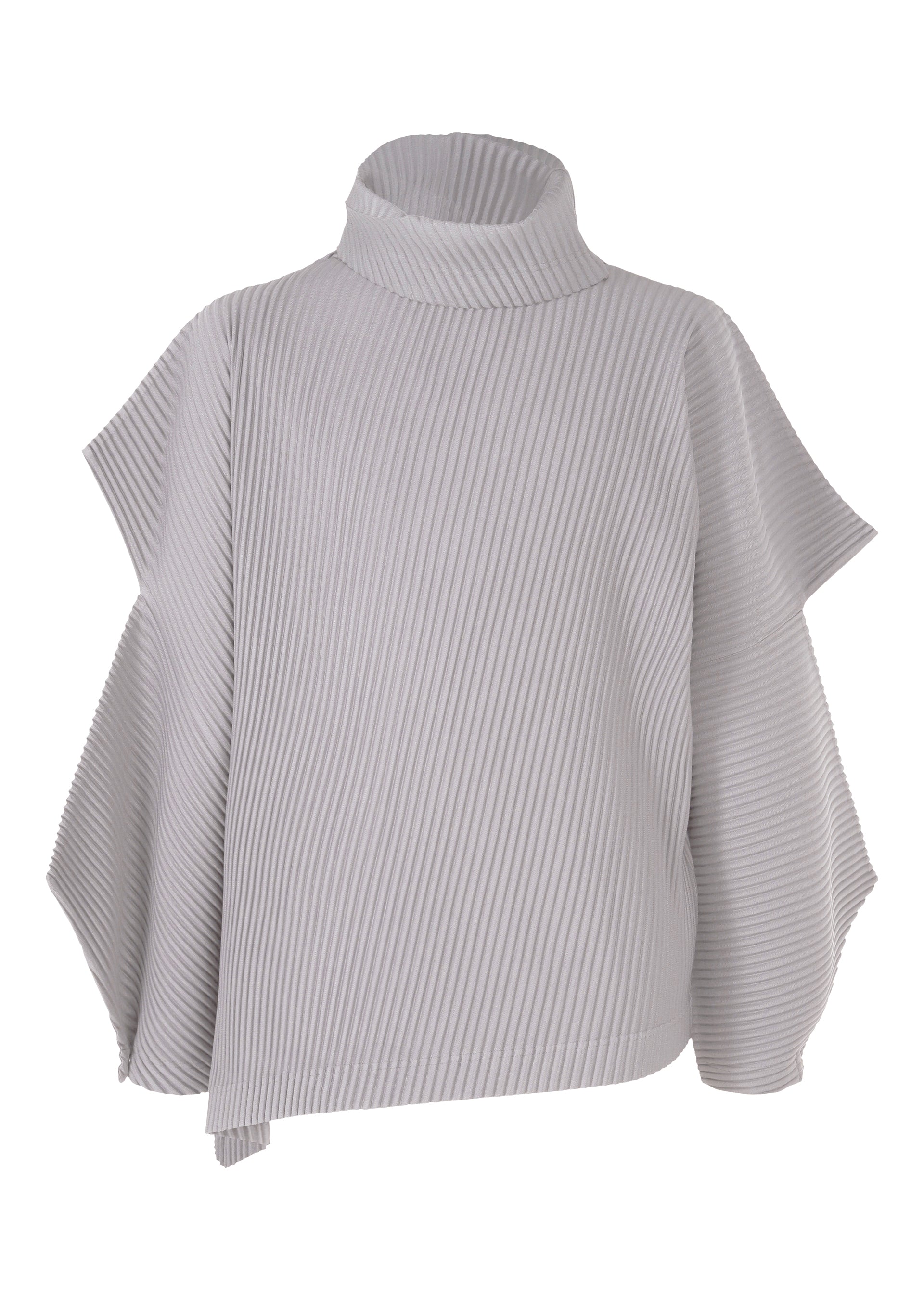A product shot of the HOMME PLISSÉ ISSEY MIYAKE ANGULAR STONE top in pebble purple (80).