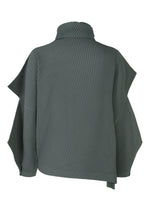 A detail shot of the HOMME PLISSÉ ISSEY MIYAKE ANGULAR STONE top.