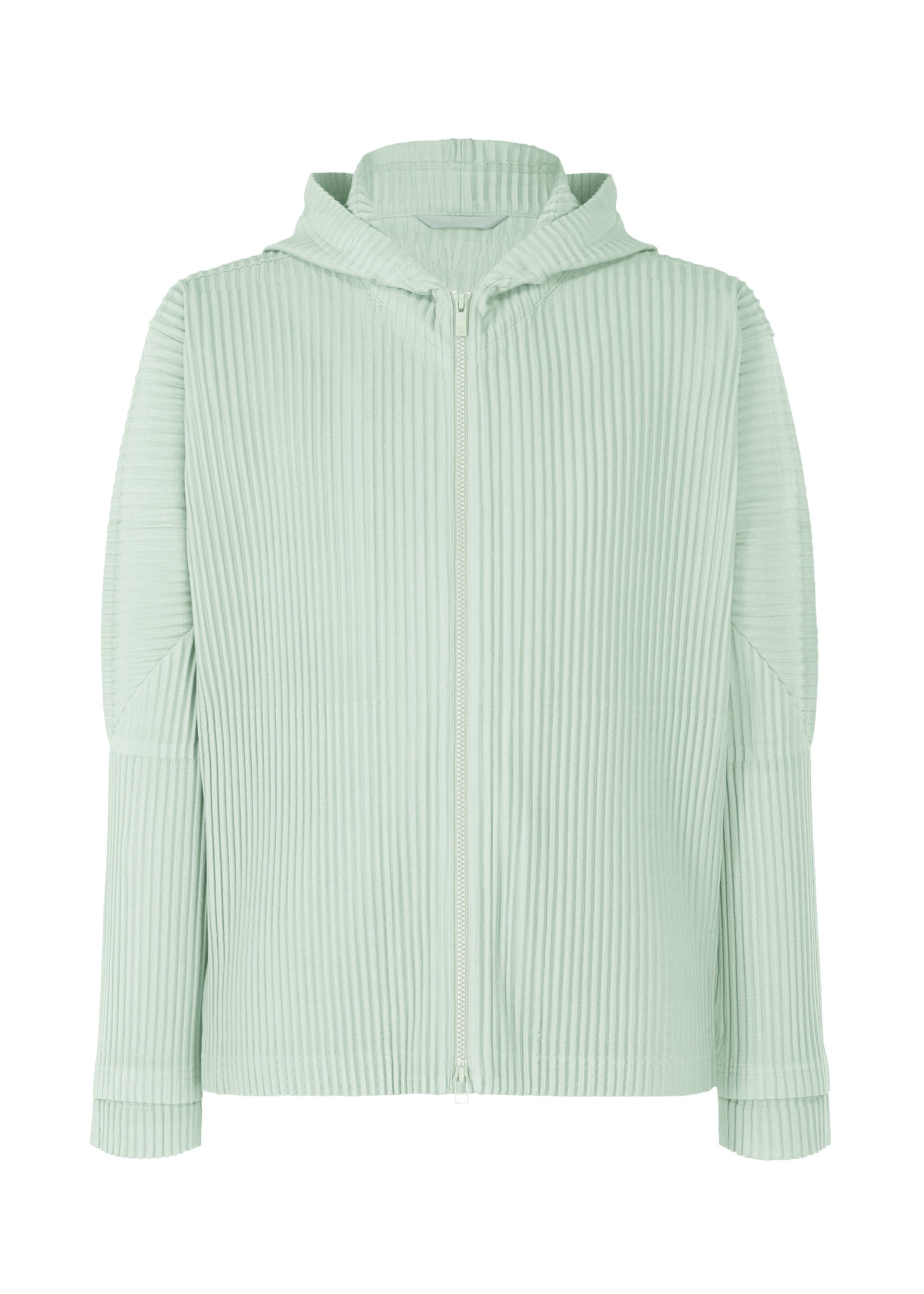 A product shot of the HOMME PLISSÉ ISSEY MIYAKE MONTHLY COLORS JULY shirt in sericite blue.