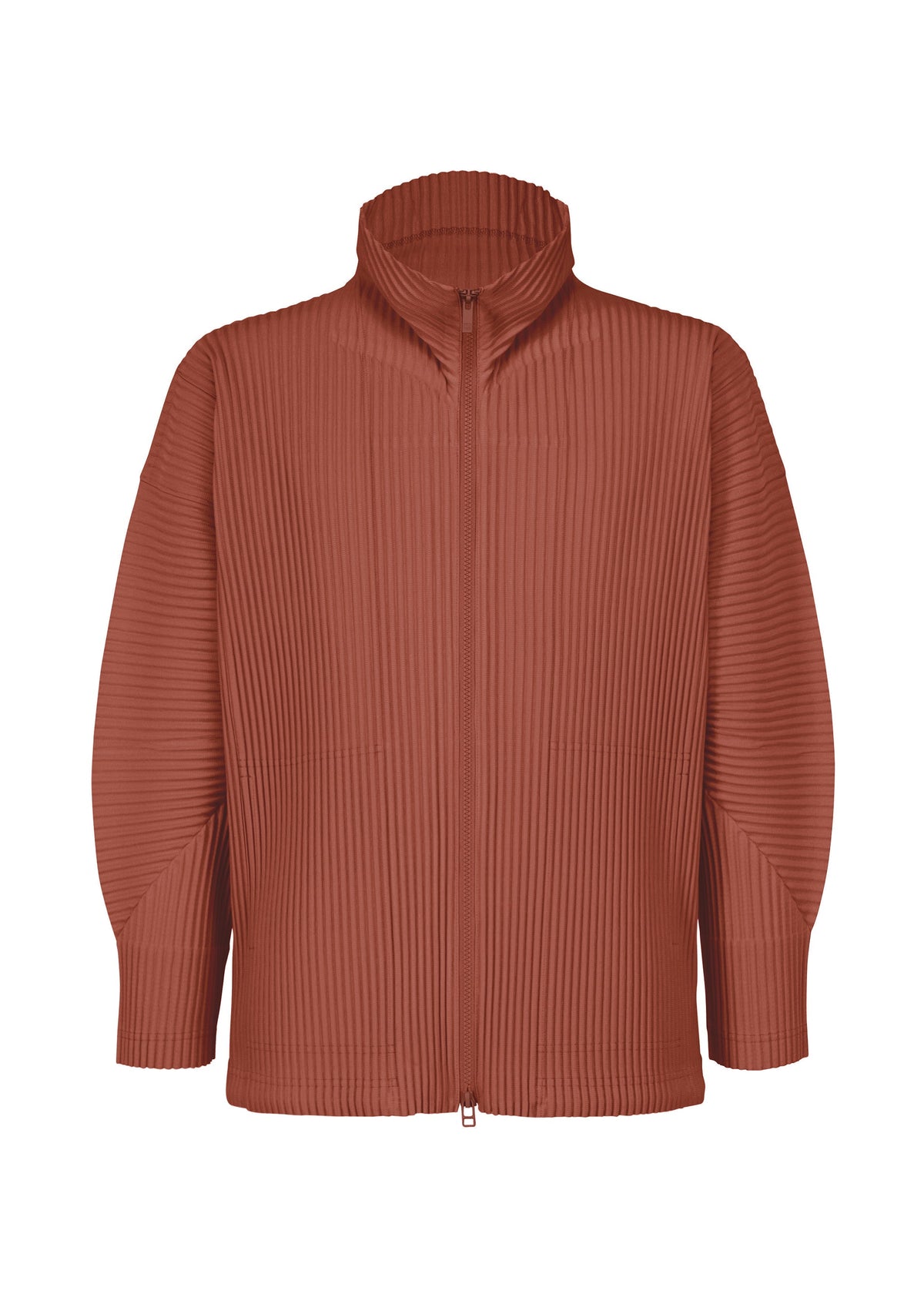 A product shot of the HOMME PLISSÉ ISSEY MIYAKE MONTHLY COLORS AUGUST shirt in adamite brown (46).