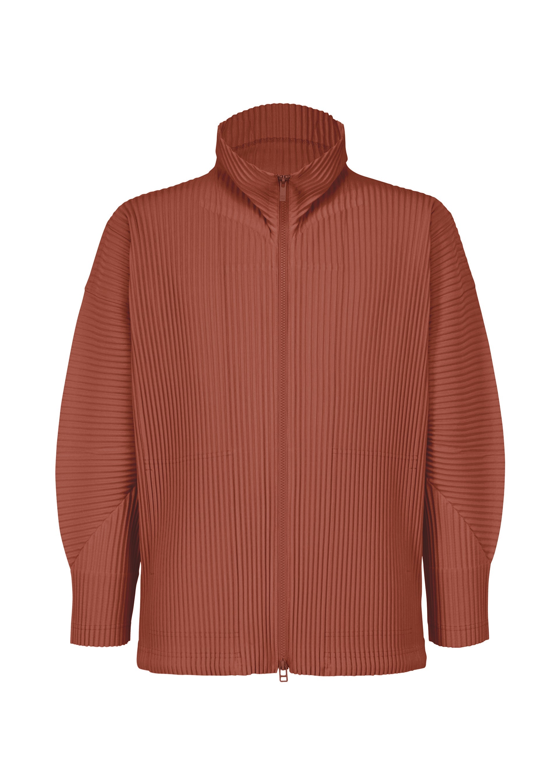 A product shot of the HOMME PLISSÉ ISSEY MIYAKE MONTHLY COLORS AUGUST shirt in adamite brown (46).