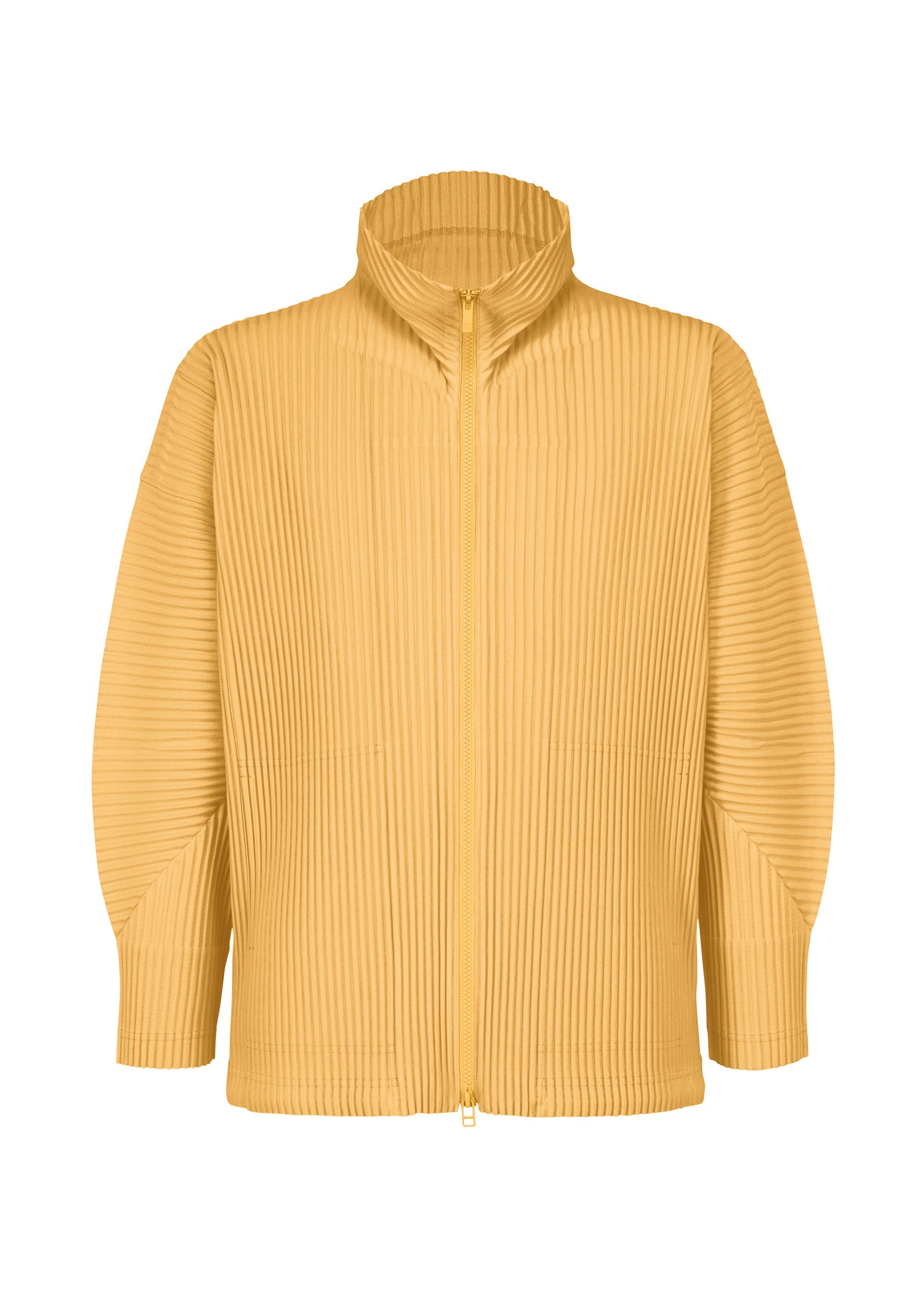 A product shot of the HOMME PLISSÉ ISSEY MIYAKE MONTHLY COLORS AUGUST shirt in dendrite beige (47).