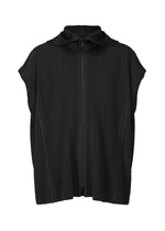 A product shot of the HOMME PLISSÉ ISSEY MIYAKE MONTHLY COLORS AUGUST shirt in black (15).